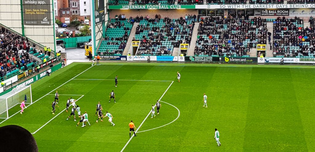 Partido del Hibernian en el estadio Easter Road Partido del Hibernian en el estadio Easter Road