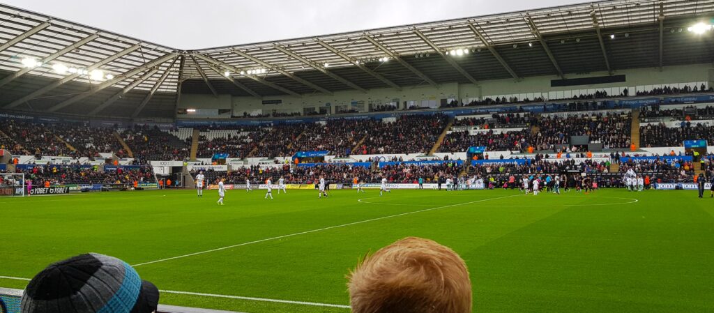 Swansea City- Stock City en el Liberty Stadium Swansea City- Stock City en el Liberty Stadium