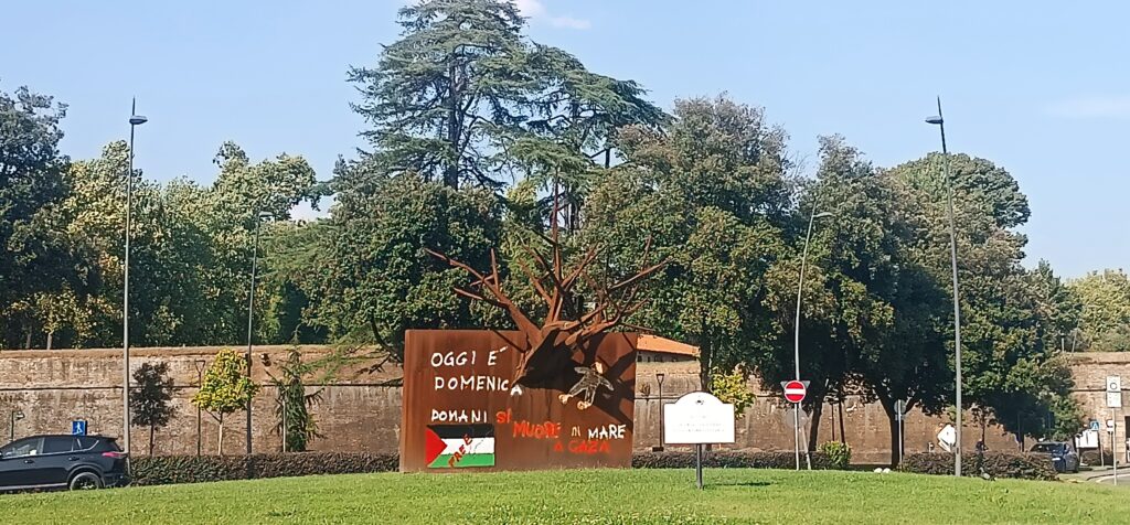 Apoyo al pueblo palestino en Lucca. Apoyo al pueblo palestino en Lucca.