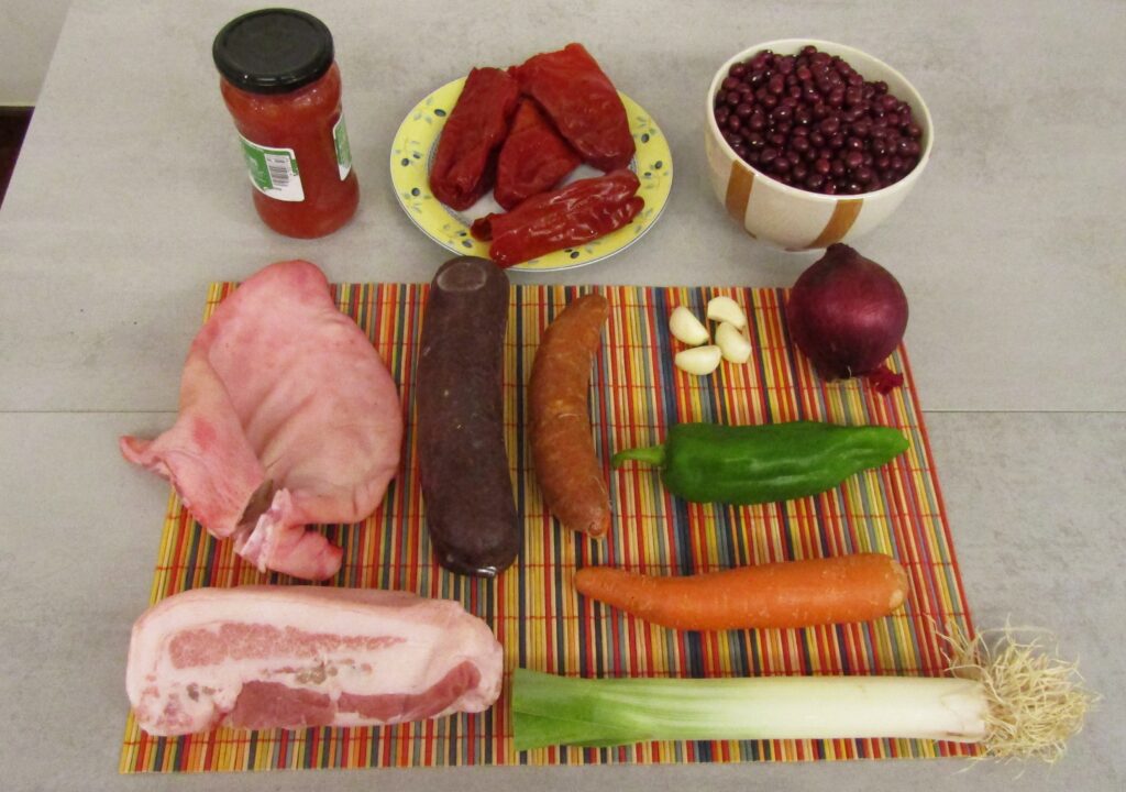 Ingredientes para la putxera Ingredientes para la putxera