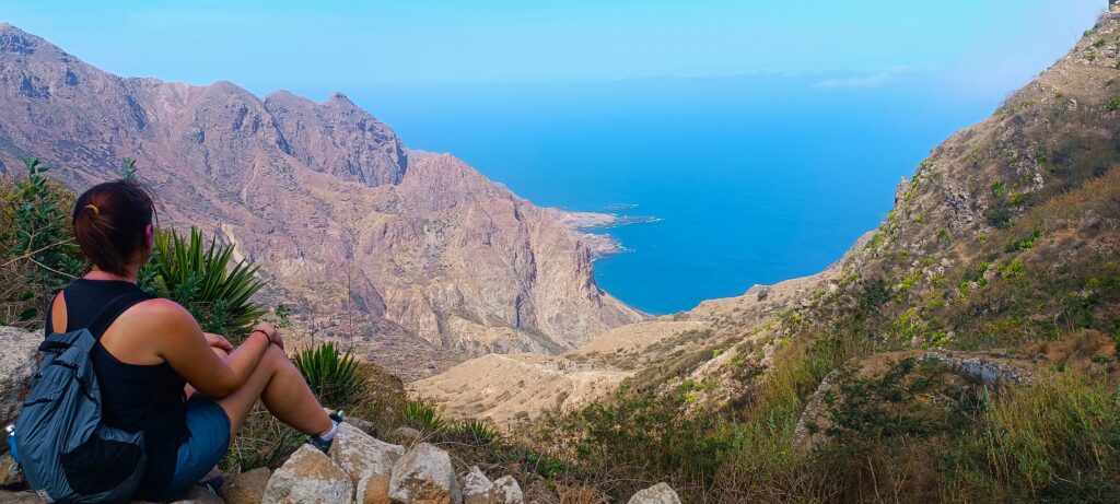 Vistas de la bahía de Faja de Água Vistas de la bahía de Faja de Água