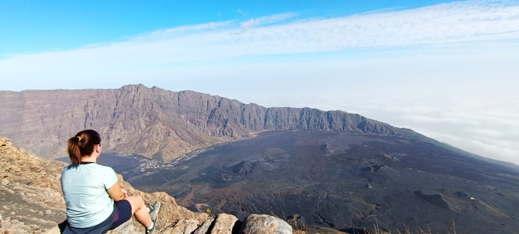Vistas desde la cima del Pico do Fogo